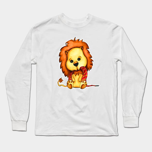 Lion Long Sleeve T-Shirt by AlstonArt